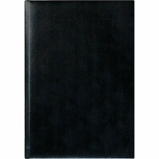 Zettler Buchkalender 873, 1 Tag auf 1 Seite, Hardcover, schwarz, A5