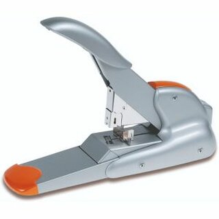 Rapid Blockhefter Duax, bis 170 Blatt, silber/orange