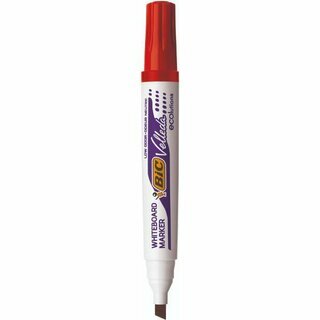 BIC Boardmarker ecolutions Velleda 1751, Keilspitze 3,7 - 5,5 mm, rot, 12 Stck