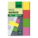 Haftmarker Sigel HN630, 4-farbig, 50 x 80mm, sortiert, 4...