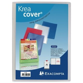 Sichtbuch Exacompta 5728E Krea Cover, A4, mit 20 Hllen, transparent