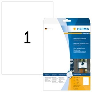 Outdoor-Folienetiketten Herma 9500, 210 x 297mm (LxB), wei, 10 Stck