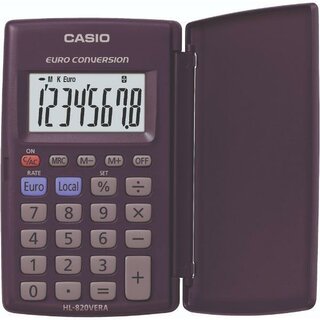 Casio Taschenrechner HL-820VERA blau 63x10x104mm 8-stlg.