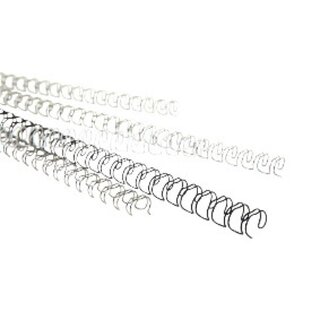 Drahtbindekmme Pavo 8001736, A4, 34 Ringe, Rckenbreite: 6mm, silber, 100St