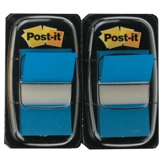 Index-Spender 3M Post-it 680, mit 50 Haftstreifen, 43,2x25,4mm, blau, 2 Stck