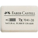 FABER-CASTELL Radierer 7041-20 184120, Naturkautschuk, 40...