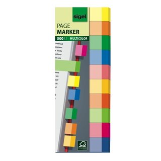 Haftmarker Sigel HN682, 10-farbig, 50 x 150mm, sortiert, 10 Stck