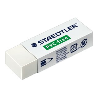 Radierer Staedtler 525B20, aus TPE, PVC frei, fr Blei- und Buntstifte