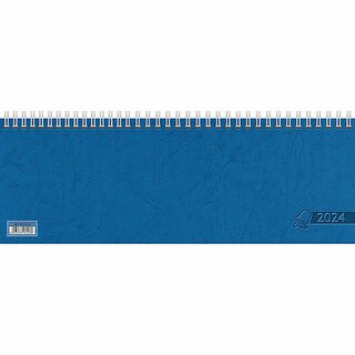 Glocken Tischquerkalender 5072321305, 1W/2S, 30 x 11cm blau, 2025