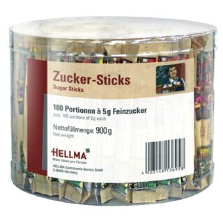 Zuckersticks Hellma 60000082 Paris, Inhalt pro Stick: 5g, 180 Stck