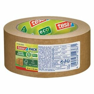 Tesa Packband tesapack Paper Strong FSC ecoLogo, 50mm x 50m, braun