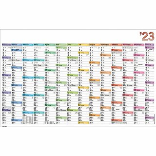 Bhner Plakatkalender DATA BCO14, 14 M/1 S, 105 x 66,6 cm, bunt, gefalzt, 2025