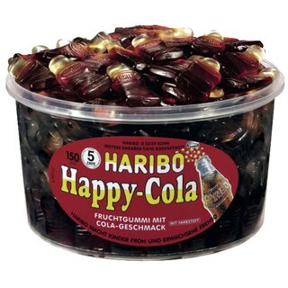 Haribo Fruchtgummi Cola Flaschen, Box mit 150 Stck