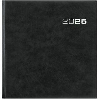 Zettler Buchkalender 786 Sekretr, 1W/2S, 20 x 21cm, Hardcover, anthrazit
