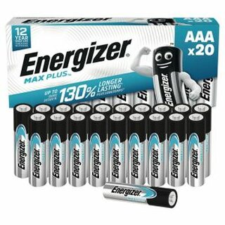 Batterie Energizer MAX PLUS, Micro, LR03/AAA, 1,5 Volt, ECO, 20 Stck