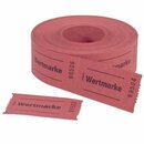 Wertmarke Sigel GR554, rot, 500 Bons je Rolle, 1 Rolle