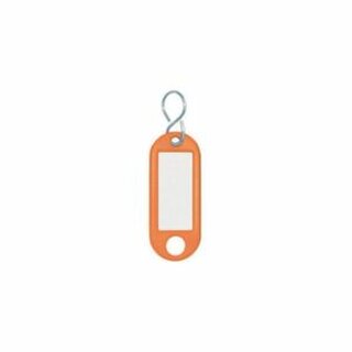 Schlsselanhnger Wedo 262803406, aus Kunststoff, mit S-Haken, orange