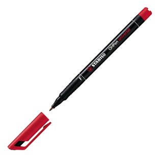 OHP-Stift Stabilo 841 SF, wasserfest, Strichstrke: 0,4mm, rot