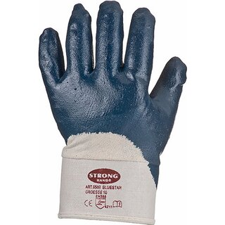 Mehrzweckhandschuhe Stronghand Bluestar, Nitril, Gre 10, blau, 12 Paar