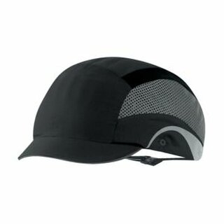 JSP Anstokappe HardCap Aerolite, belftet, 2,5cm Mikroschirm, schwarz