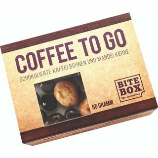 BiteBox Coffee To Go Schokobohnen & Mandeln, 65 Gramm