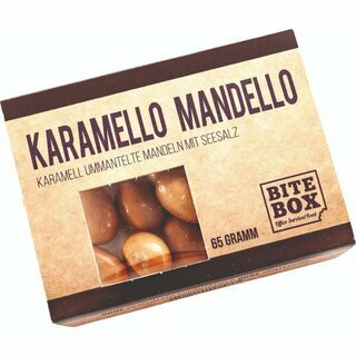 BiteBox Karamello Mandello mit Seesalz, 65 Gramm