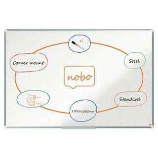 Whiteboard Nobo 1915158 Premium Plus Stahl,  150 x 100 cm