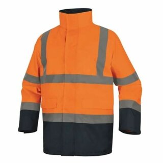 Warnschutzjacke Delta Plus Speed, 5-in-1, PU beschichtet, Gr M, orange/blau