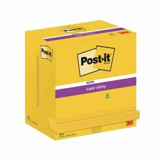 Post-It 655-S Notes, 76x127mm, Gelb, 12 Stck