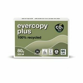 Kopierpapier Recycling Evercopy Plus 50038, A3, 80g, 95er-Weie, 500 Blatt