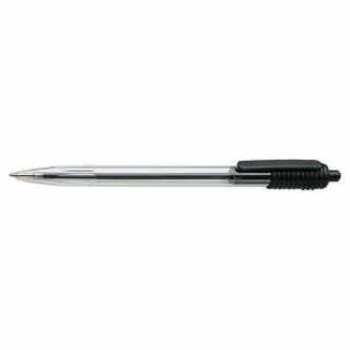 Kugelschreiber WIZ Einweg Druckmechanik Strichstrke 0.5mm schwarz