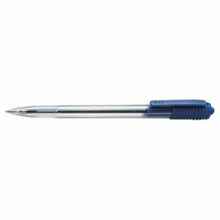 Kugelschreiber WIZ Einweg Druckmechanik Strichstrke 0.5mm blau