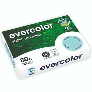 Kopierpapier Evercolor 400, A4, 80g, hellblau, 500 Blatt