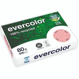 Kopierpapier Evercolor 400, A4, 80g, rosa, 500 Blatt