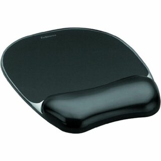 Fellowes Mousepad mit Handgelenkauflage, schwarz, 4 Stck