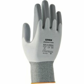 Mechanikschutzhandschuhe uvex phynomic M1 foam, Gr. 10, w/gr, 10Paar