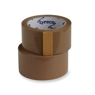 Packband PP, Mae: 50 mm x 66 m (B x L), braun, 6 Stck