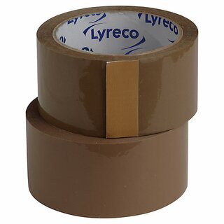 Packband PP, Mae: 50 mm x 66 m (B x L), braun, 6 Stck