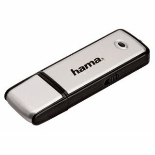 USB-Stick Hama 108062 Fancy, USB 2.0, Speicherkapazitt: 64GB, silber/schwarz