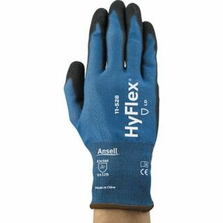 Mechanikschutzhandschuhe Ansell HyFlex 11-528, Gre: 7, blau, 1 Paar