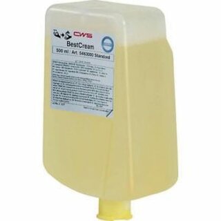 CWS Seifencreme 5463 BestCream, Standard, Zitrus, gelb, Flasche, 500 ml