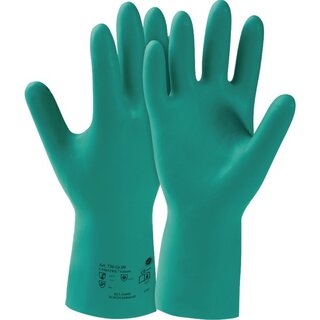 Chemikalienschutzhandschuhe KCL Camatril 730, Nitril, Gre 9, grn, 1 Paar