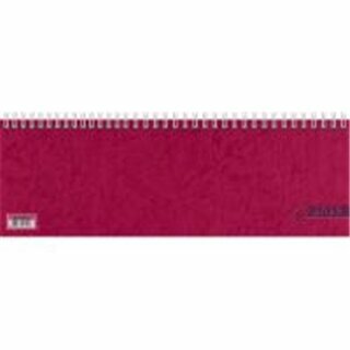 Glocken Tischquerkalender 5071921205, 1W/1S, 29,7 x 10,5cm, rot, 2025