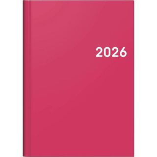 Brunnen Buchkalender 1079661056, 1W/2S, A5, koralle, 2026