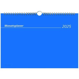 Zettler Monatskalender 989, 30 x 21cm, schwarz/blau, 2025