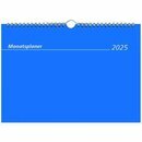 Zettler Monatskalender 989, 30 x 21cm, schwarz/blau, 2025