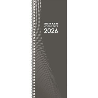 Zettler Tischkalender 709, 1W/1S, Vormerkbuch, 10,5 x...