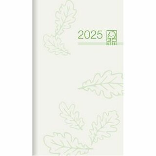 Zettler Taschenkalender 520 Recycling, 1M/2S, Softcover, 9,5 x 17cm, schwarz