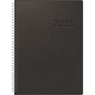 Rido-Ide Buchkalender 7027501905 Conform, 1T/1S, 21 x 29,7cm, A4, schwarz, 2025