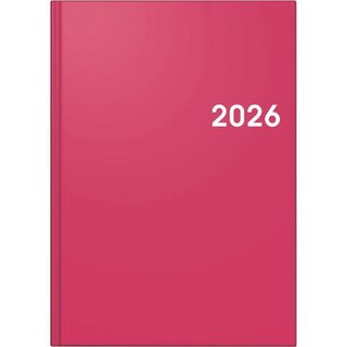 Brunnen Buchkalender 1079561646, 1T/1S, A5, pink, 2026